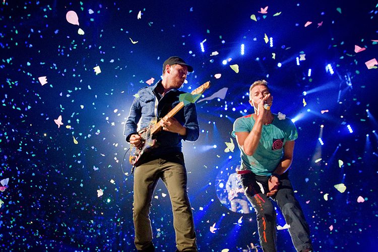 Coldplay para su concierto en Barcelona